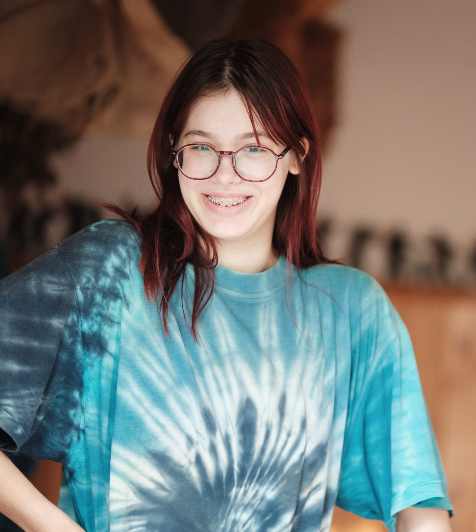 Teen feeling confident while going through orthodontic treatment