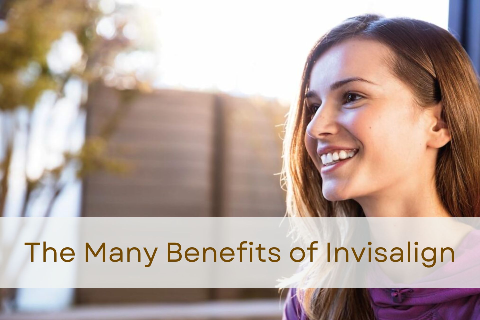 Girl experiencing the many benefits of Invisalign clear aligners